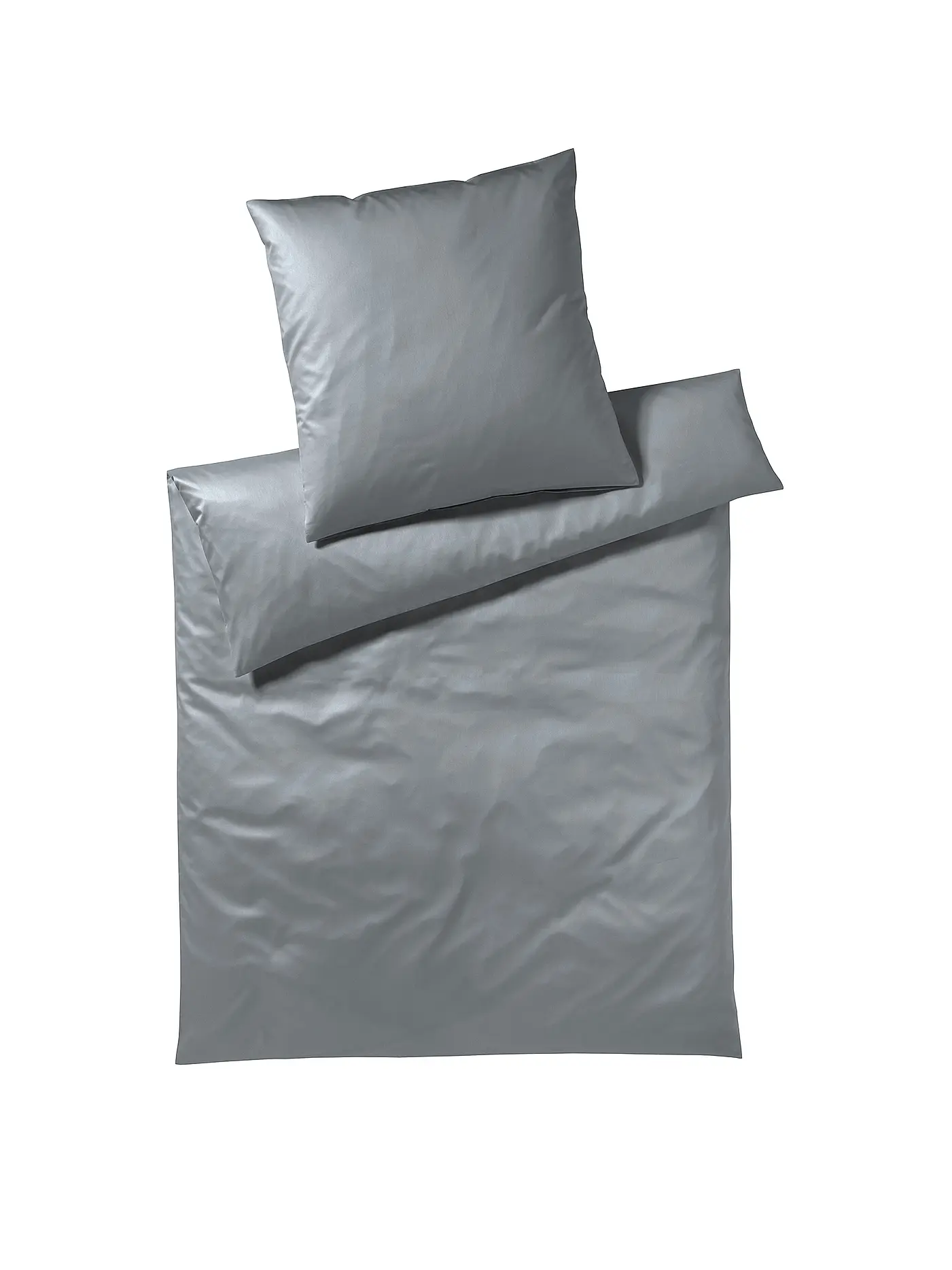 ELEGANTE | Jersey Bettwäsche SOLID 70x90cm / 140x200cm Graphit | 